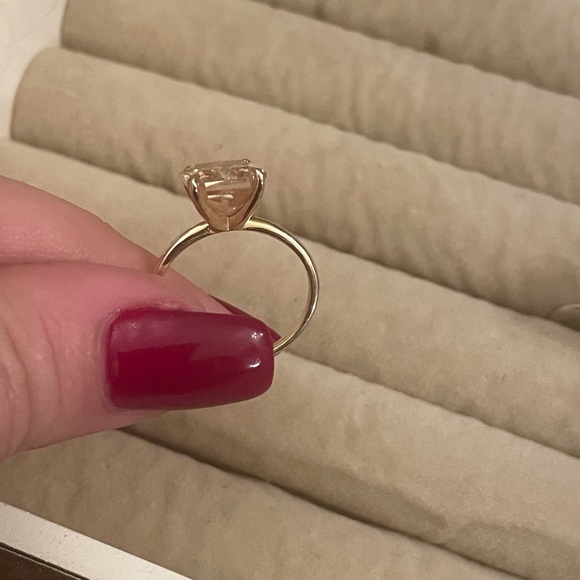 Canary Moissanite Ring - Picture 3 of 5